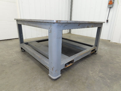 15/16" Steel Top Machine Base Welding Table Work Bench 54x54x28-3/4"