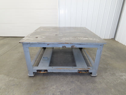 15/16" Steel Top Machine Base Welding Table Work Bench 54x54x28-3/4"