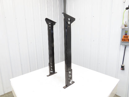 Single Conveyor Leg Stationary Floor Support 34"-39-1/2"Adj H Black  Lot of 2
