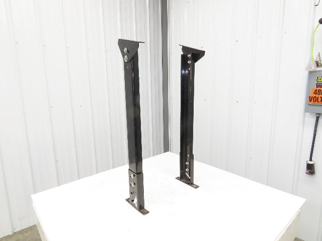 Single Conveyor Leg Stationary Floor Support 34"-39-1/2"Adj H Black  Lot of 2