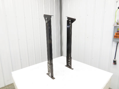 Single Conveyor Leg Stationary Floor Support 34"-39-1/2"Adj H Black  Lot of 2