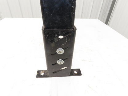 Single Conveyor Leg Stationary Floor Support 34"-39-1/2"Adj H Black  Lot of 2