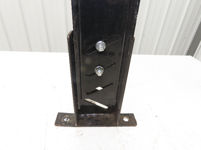 Single Conveyor Leg Stationary Floor Support 34"-39-1/2"Adj H Black  Lot of 2