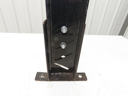 Single Conveyor Leg Stationary Floor Support 34"-39-1/2"Adj H Black  Lot of 2