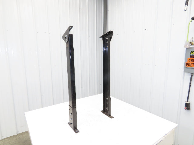 Single Conveyor Leg Stationary Floor Support 34"-39-1/2"Adj H Black  Lot of 2