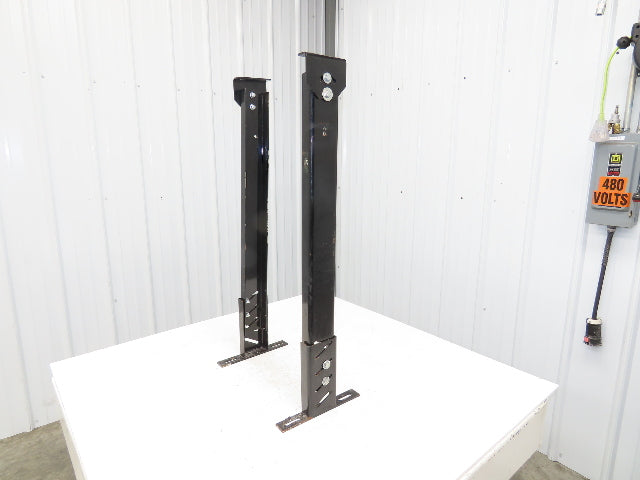 Single Conveyor Leg Stationary Floor Support 35"-40-1/2"Adj H Black  Lot of 2