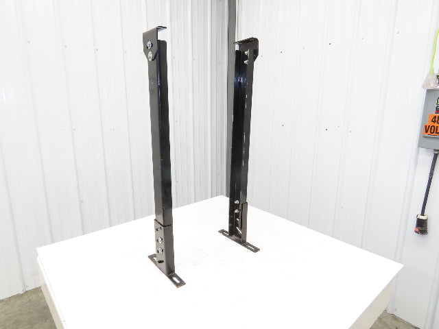 Single Conveyor Leg Stationary Floor Support 35"-40-1/2"Adj H Black  Lot of 2
