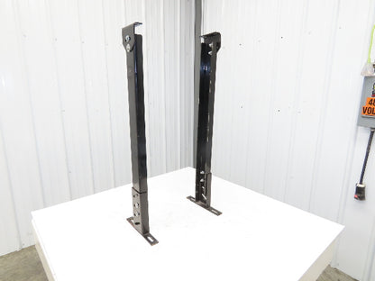 Single Conveyor Leg Stationary Floor Support 35"-40-1/2"Adj H Black  Lot of 2