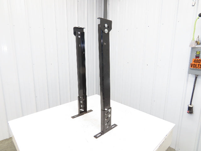 Single Conveyor Leg Stationary Floor Support 35"-40-1/2"Adj H Black  Lot of 2