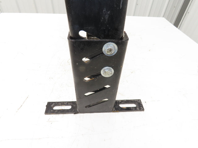 Single Conveyor Leg Stationary Floor Support 35"-40-1/2"Adj H Black  Lot of 2