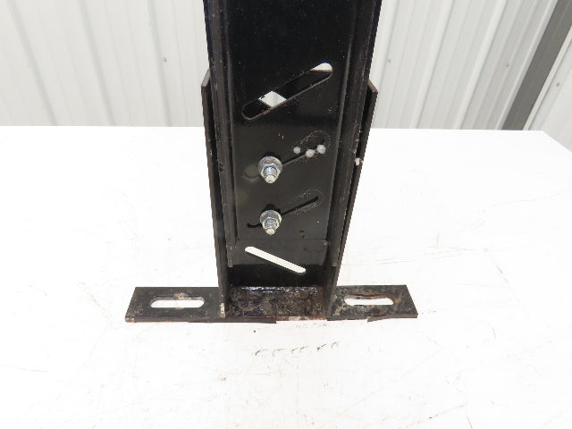 Single Conveyor Leg Stationary Floor Support 35"-40-1/2"Adj H Black  Lot of 2