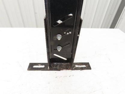 Single Conveyor Leg Stationary Floor Support 35"-40-1/2"Adj H Black  Lot of 2