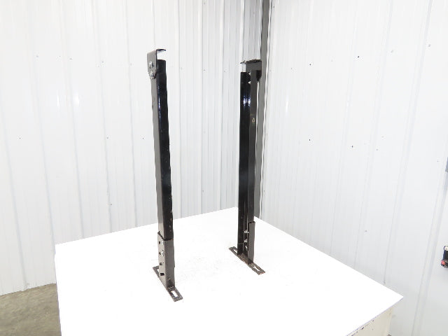 Single Conveyor Leg Stationary Floor Support 35"-40-1/2"Adj H Black  Lot of 2