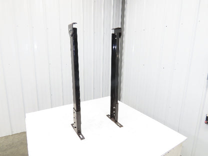 Single Conveyor Leg Stationary Floor Support 35"-40-1/2"Adj H Black  Lot of 2