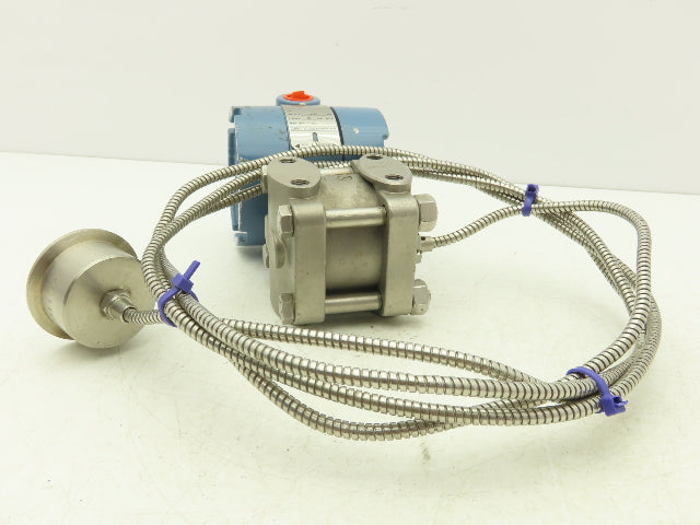 Rosemount 1151GP4S22S1 Smart Pressure Transmitter 1151 Flange Mt Sensor 9' Line
