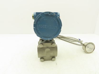 Rosemount 1151GP4S22S1 Smart Pressure Transmitter 1151 Flange Mt Sensor 9' Line