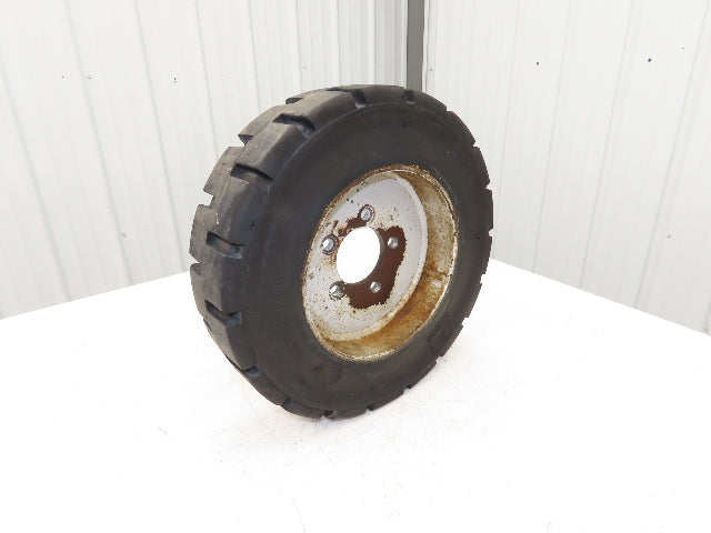 PowerBoss Minuteman SW/62U Front Tire Solid Rubber 500 X 8 With 5 Lug Rim