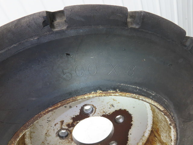 PowerBoss Minuteman SW/62U Front Tire Solid Rubber 500 X 8 With 5 Lug Rim