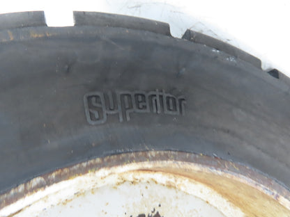 PowerBoss Minuteman SW/62U Front Tire Solid Rubber 500 X 8 With 5 Lug Rim