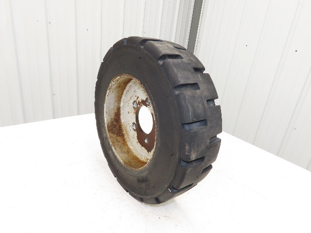 PowerBoss Minuteman SW/62U Front Tire Solid Rubber 500 X 8 With 5 Lug Rim