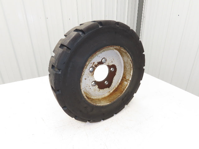 PowerBoss Minuteman SW/62U Front Tire Solid Rubber 500 X 8 With 5 Lug Rim