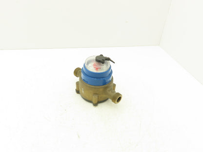 Hersey 430 Water Meter 5/8" Inlet & Outlet Bronze Body Gallons