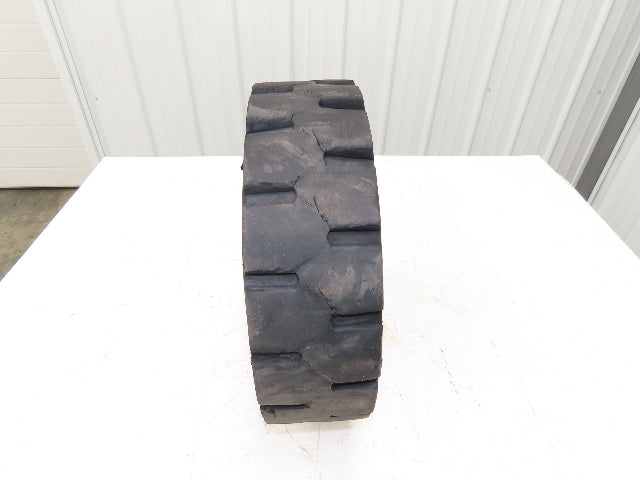 PowerBoss Minuteman SW/62U Rear Steer Tire Solid Rubber 16X5X10.5 & 5 Lug Rim