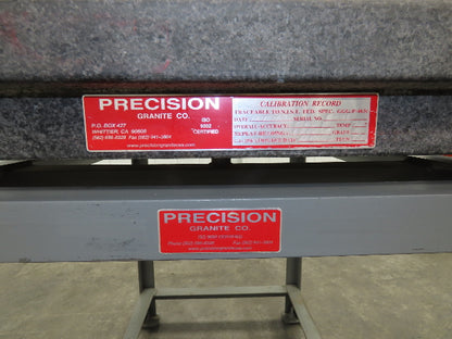 Precision Granite Surface Inspection Plate 36x24x4" Grade A Toolroom Step Black