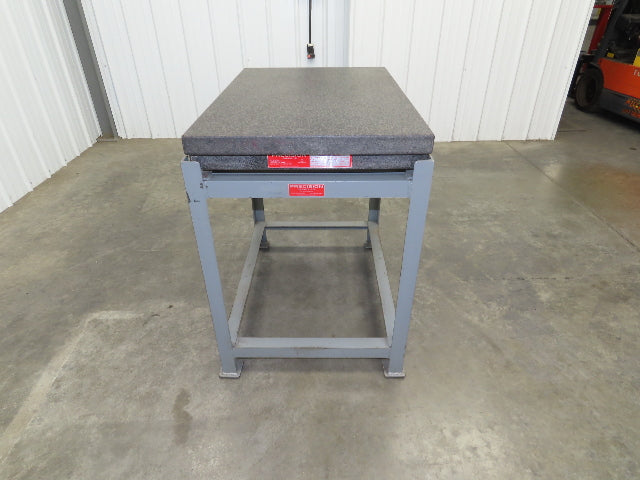 Precision Granite Surface Inspection Plate 36x24x4" Grade A Toolroom Step Black