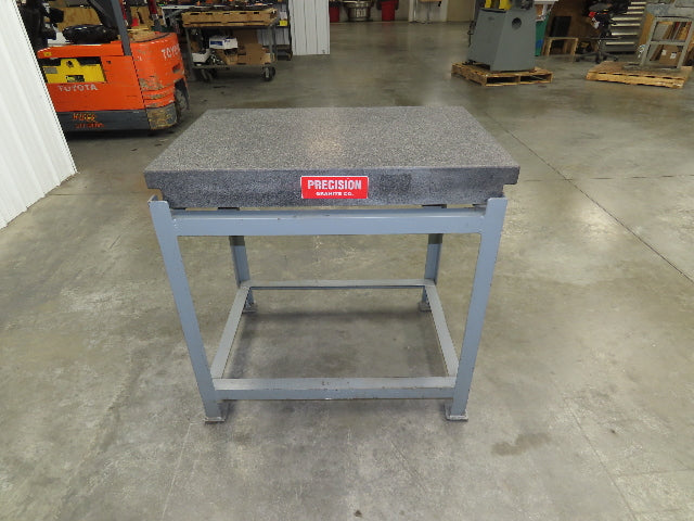 Precision Granite Surface Inspection Plate 36x24x4" Grade A Toolroom Step Black