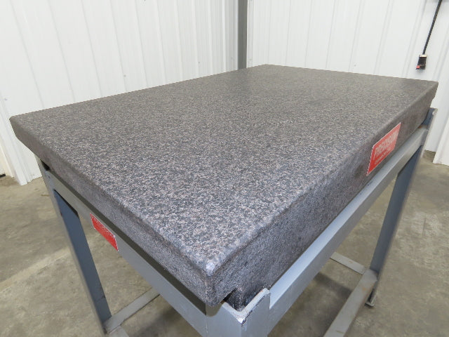 Precision Granite Surface Inspection Plate 36x24x4" Grade A Toolroom Step Black