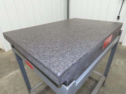Precision Granite Surface Inspection Plate 36x24x4" Grade A Toolroom Step Black