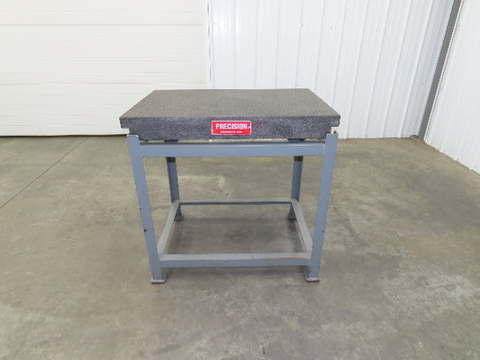 Precision Granite Surface Inspection Plate 36x24x4" Grade A Toolroom Step Black