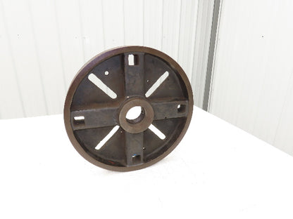 Slotted Lathe Drive Face Plate Cast Iron 	2-1/2-6 Direct Screw 16" OD 8 Slot