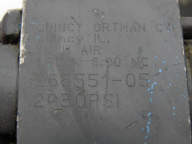 Ortman 1.500x6.000 Pneumatic Air Cylinder 1-1/2"Bore 6" Stroke  Lot of 2