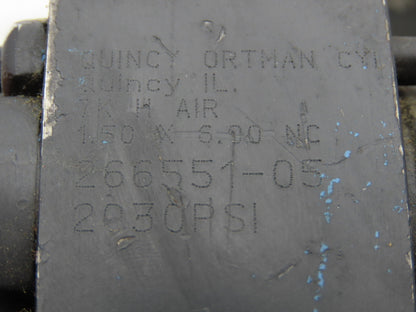 Ortman 1.500x6.000 Pneumatic Air Cylinder 1-1/2"Bore 6" Stroke  Lot of 2