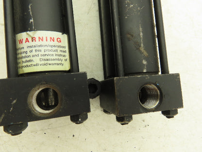 Ortman 1.500x6.000 Pneumatic Air Cylinder 1-1/2"Bore 6" Stroke  Lot of 2