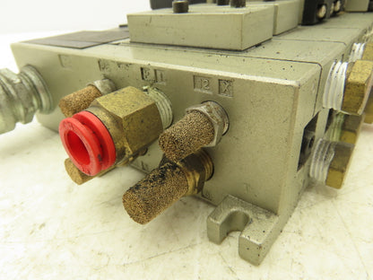 SMC NVV5FS2-01T-071-02T  7-Station Pneumatic Solenoid Valve Manifold Assembly