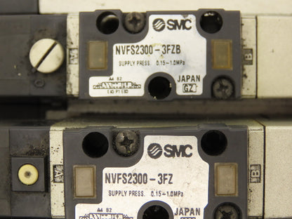 SMC NVV5FS2-01T-071-02T  7-Station Pneumatic Solenoid Valve Manifold Assembly
