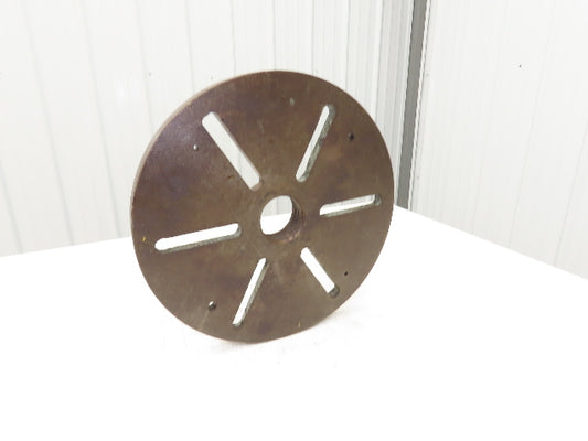 Slotted Lathe Drive Face Plate Cast Iron 	2-3/4-5 Direct Screw 16" OD 6 Slot