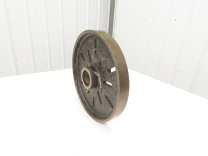 Slotted Lathe Drive Face Plate Cast Iron 	2-1/4-8 Direct Screw 13-3/4"OD 12 Slot