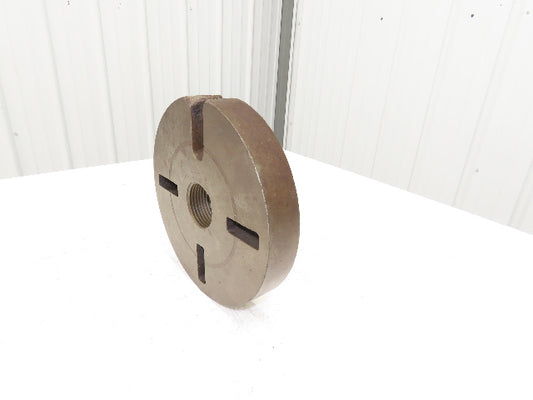 Slotted Lathe Dog Drive Face Plate Cast Iron 	2-1/4-6 Direct Screw 10"OD