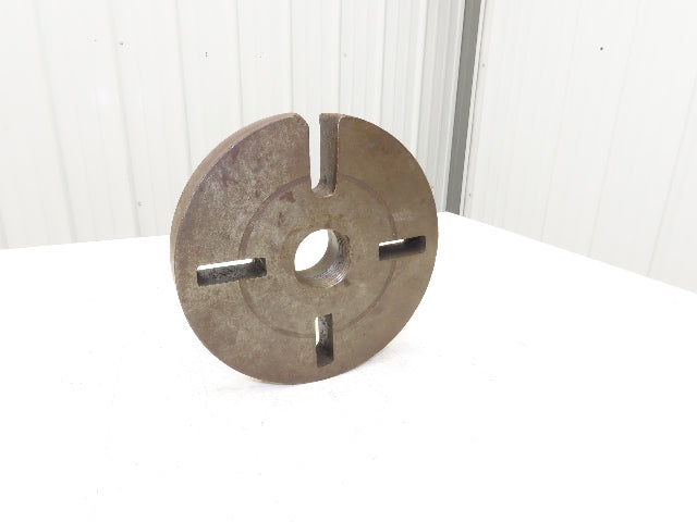 Slotted Lathe Dog Drive Face Plate Cast Iron 	2-1/4-6 Direct Screw 10"OD