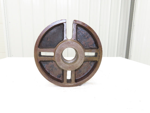 Slotted Lathe Dog Drive Face Plate Cast Iron 	2-1/4-6 Direct Screw 10"OD