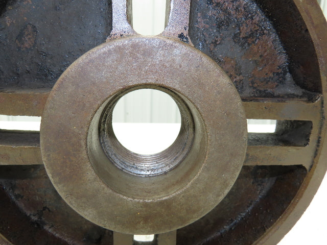 Slotted Lathe Dog Drive Face Plate Cast Iron 	2-1/4-6 Direct Screw 10"OD