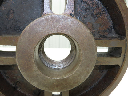 Slotted Lathe Dog Drive Face Plate Cast Iron 	2-1/4-6 Direct Screw 10"OD
