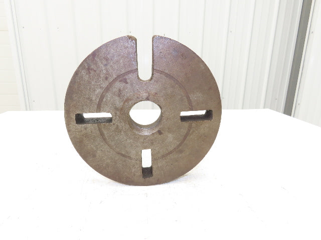 Slotted Lathe Dog Drive Face Plate Cast Iron 	2-1/4-6 Direct Screw 10"OD