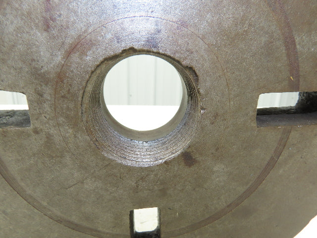 Slotted Lathe Dog Drive Face Plate Cast Iron 	2-1/4-6 Direct Screw 10"OD