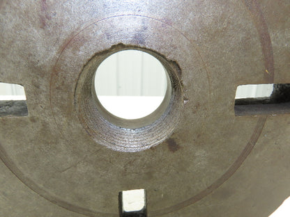 Slotted Lathe Dog Drive Face Plate Cast Iron 	2-1/4-6 Direct Screw 10"OD