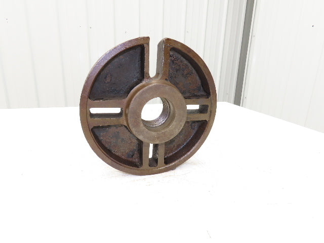 Slotted Lathe Dog Drive Face Plate Cast Iron 	2-1/4-6 Direct Screw 10"OD